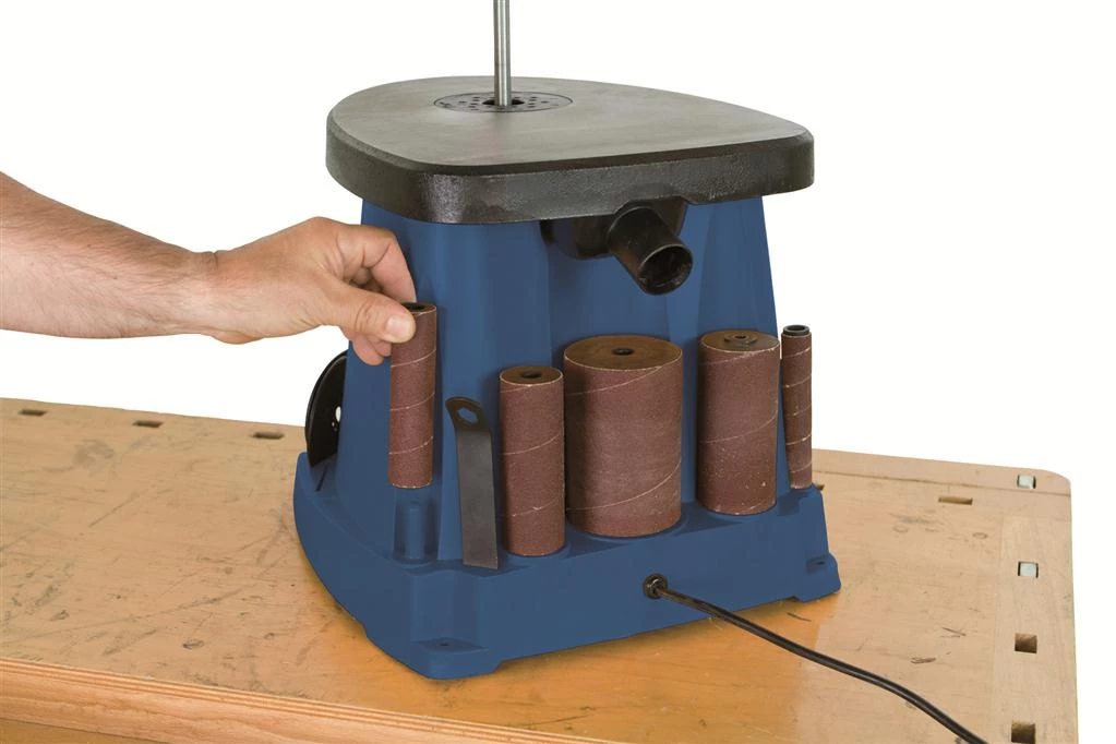 Scheppach 4903401901 OSM100 Ponceuse à Broche Oscillante 5 Scheppach 4903401901 OSM100 Ponceuse à Broche Oscillante – Image 3