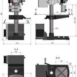 Optimum Perceuse à Colonne 713020220 Optidrill DH18V Perceuse De Table 18 Mm 230 Volt Vario