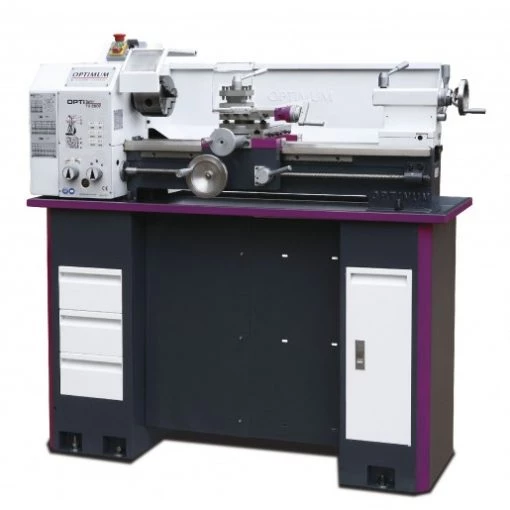 Optimum Tour à Métaux 713427006 Optiturn TU2807V Tour 230 Vario -Machines stationnaires Soldes 713427006 optiturn tu2807v tour 230 vario