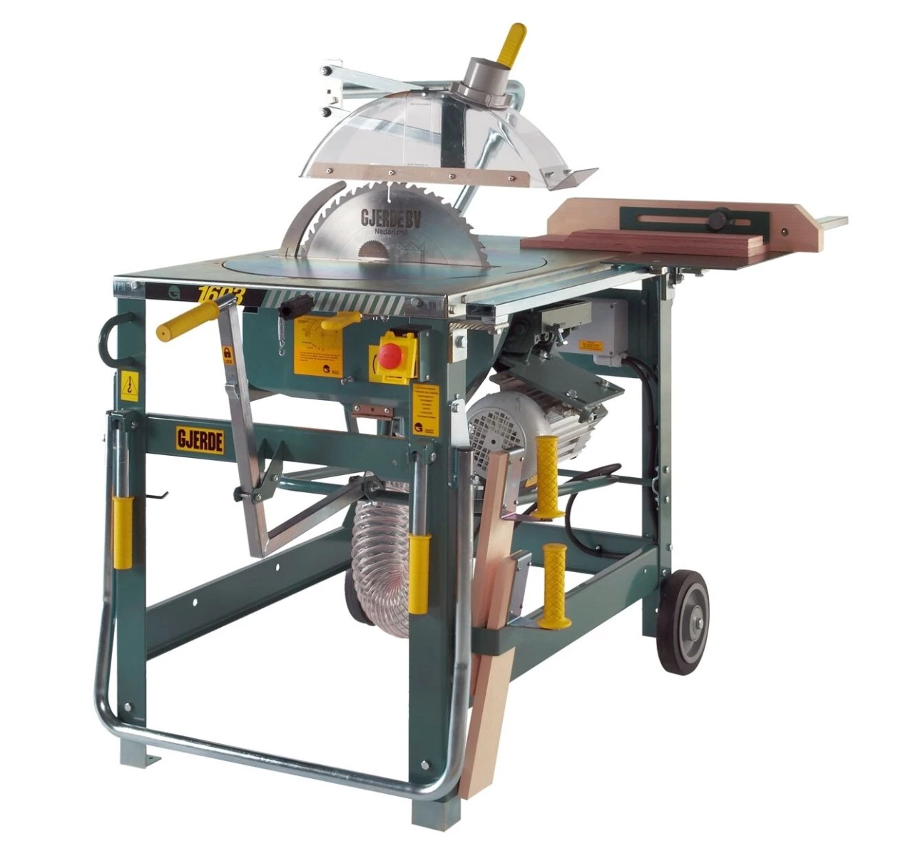 Gjerde Table Pour Scie 90058 1603-NL Scie De Chantier 3,6 KW 400 Volt + Jeu De Roues 3 Gjerde Table Pour Scie 90058 1603-NL Scie De Chantier 3,6 KW 400 Volt + Jeu De Roues